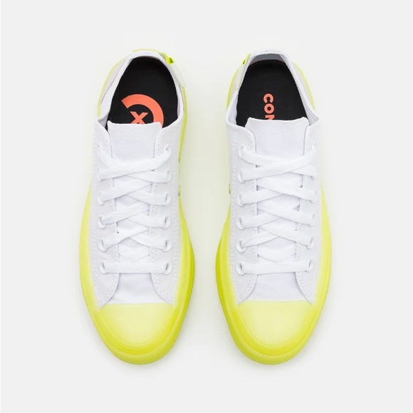 CONVERSE Chuck Taylor AS CK Low White Yellow 170994C Unisex Sneakers New In Box